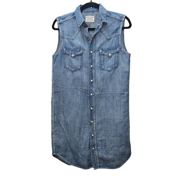 Polo by Ralph Lauren Blue Denim Mini Dress - Picture 1 of 8